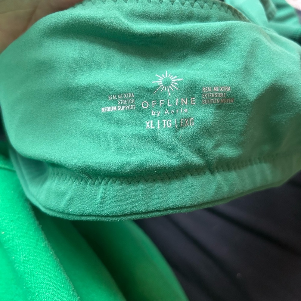 aerie Green Active Bra - Picture 3 of 3